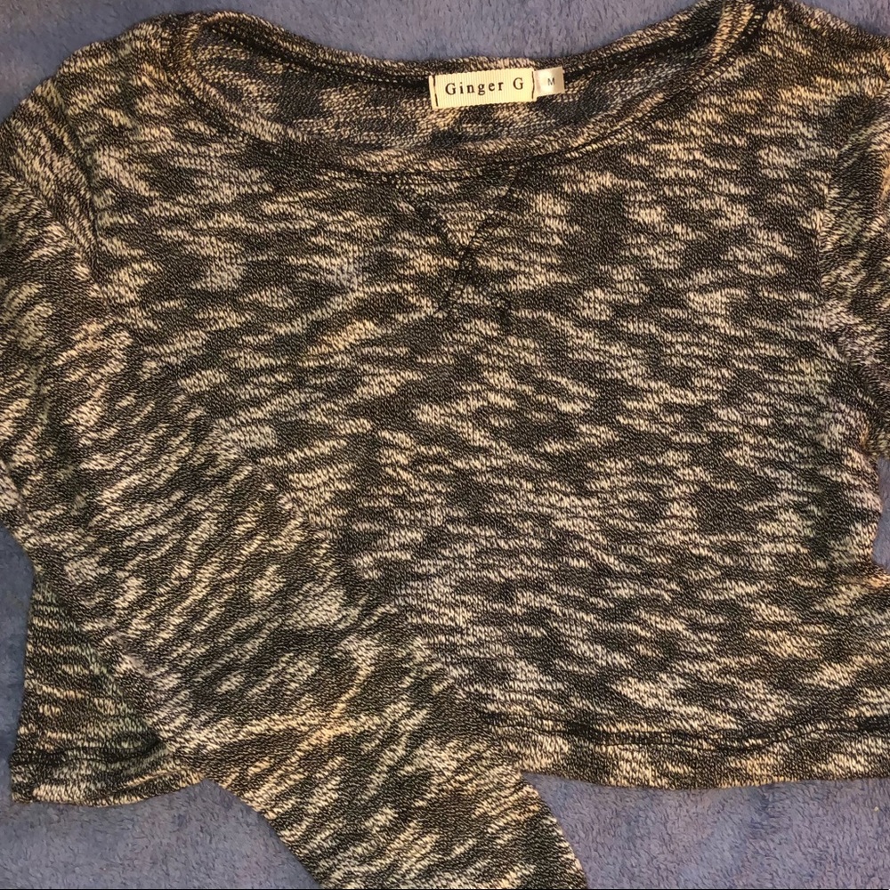 Lightweight crop sweater